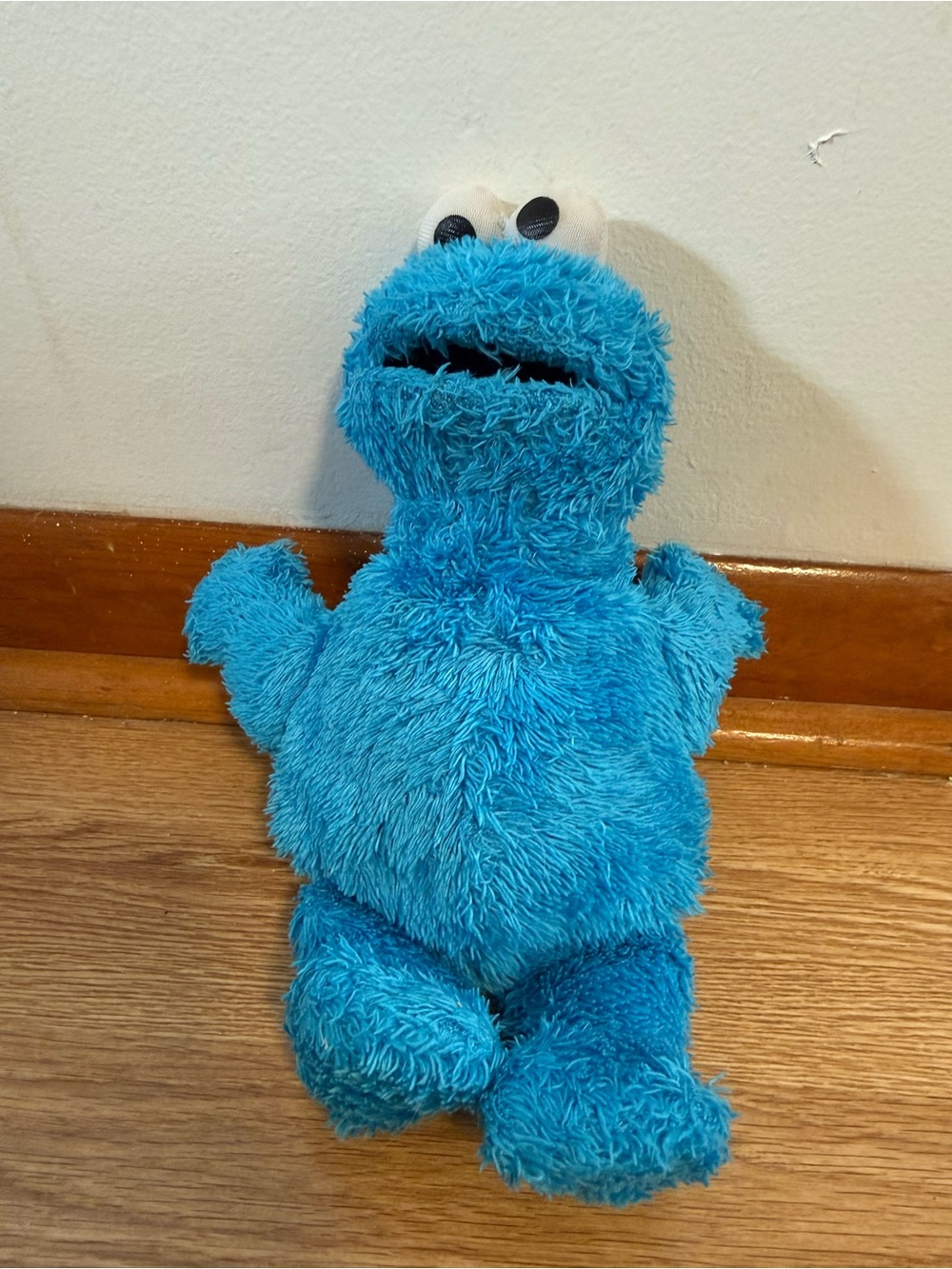 Hasbro Sesame Street Cookie Monster Plush 8" Blue Soft 2010 Stuffed Animal Toy